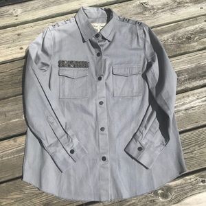 NWOT Sheryl Crowe Snap front shirt